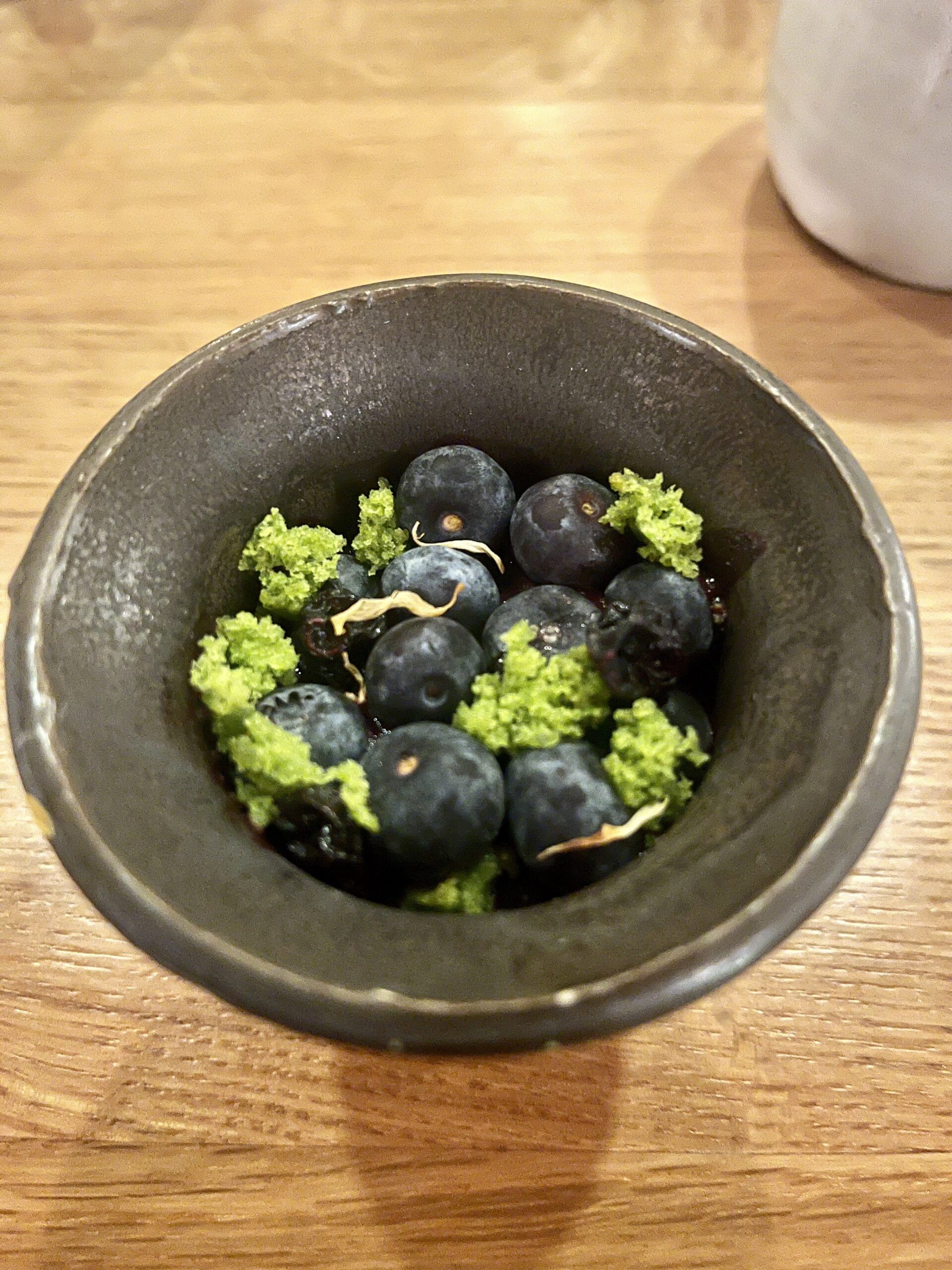 White Chocolate Mousse - Blueberry, Licorice, Basil
